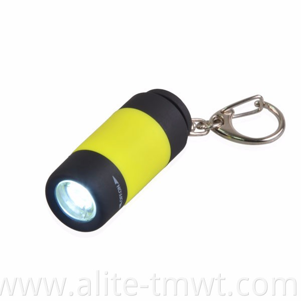 USB Rechargeable LED Light Keychain Waterproof Mini Pocket Torch